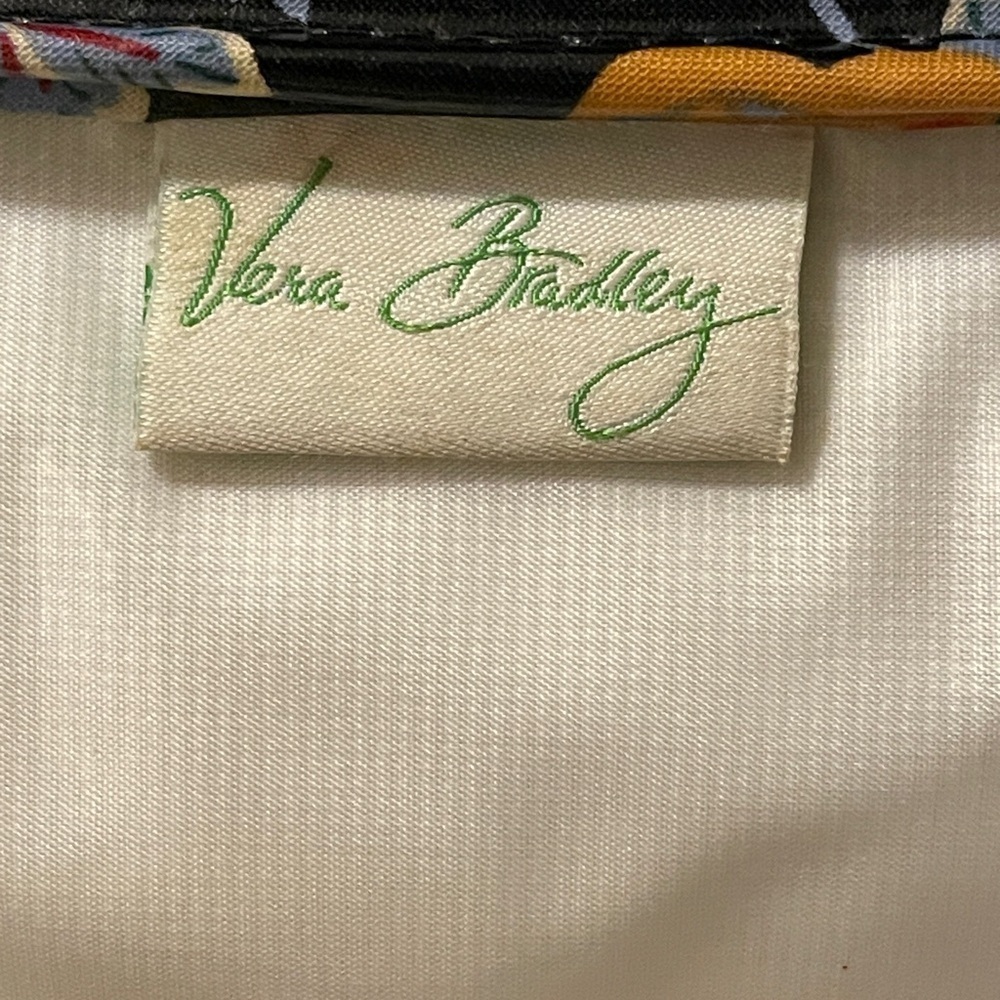 Vera Bradley Mini Cooler Floral Blac Insulated Coated Lunch Bag Sack... - Picture 8 of 12